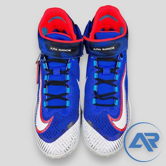 Nike Alpha Huarache Elite 4 Mid Baseball Cleats Fathers Day Size 14 FD5517-400 - Picture 3 of 7